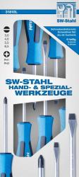 Schraubendrehersatz 6 teilig  Schlitz 3+4+5,5+6,5+PH1+2 