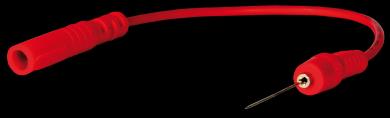 Prüfspitze Lang mit Kabel rot 0,7 mm Durchmesser 