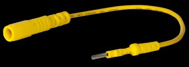 Prüfkabel Stecker gelb 0,6 x 2,3 mm Prüfspitze 