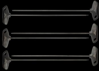 T-Profil-Schraubendr.-Satz 6-tlg., T10-15-20-25-27-30 400 mm lang, mit Quergriff  