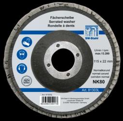Fächerschleifscheibe  115 mm, NK-80 