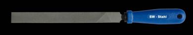 Werkstattfeile flach- stumpf, Hieb 2, 200 mm, mit Heft 