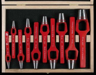 Henkellocheisensatz in Holzkassette 2-20 mm  