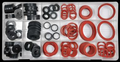 Dichtring Sortiment 141 teilig f. Sanitär Gumi, Fiber, Klingerith 