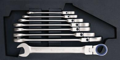 Moduleinlage Gabelring- ratschenschlüssel 8 tlg. 8 - 19 mm 