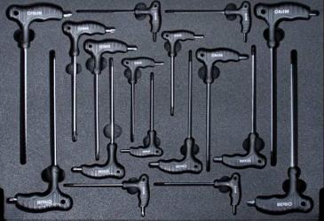 Werkstattwagen- sortiment T-Griff Steckschlüssel 