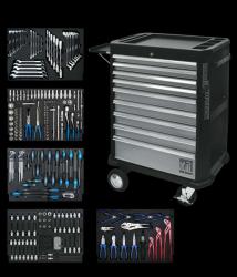 Werkstattwagen 07075L bestückt mit fünf Schubladen 